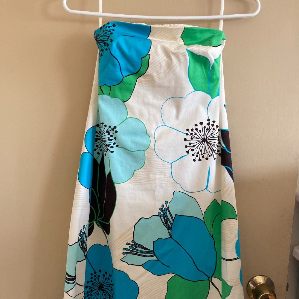 Bright Floral Strapless Dress